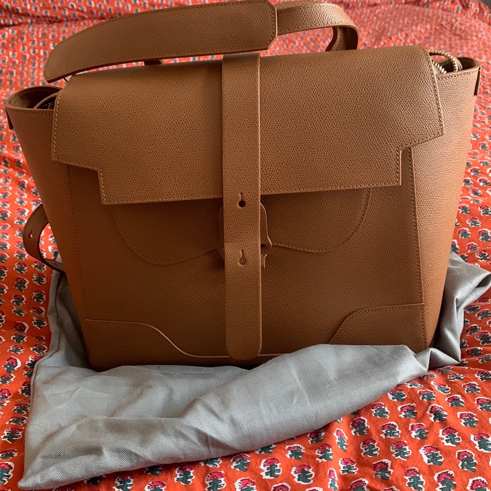 Brand new with tags on. It’s been stored in it’s delicate bag in a closet!